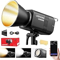 Godox Litemons LE200Bi 220W Bi-Color COB LED Video Light - 57,700 Lux@1m, CRI/TLCI 98+, Bowens Mount, App/DMX, Ultra-Quiet Studio Light