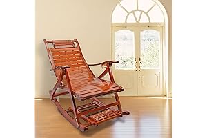 Swaying Ease Bamboo Rocking Chair