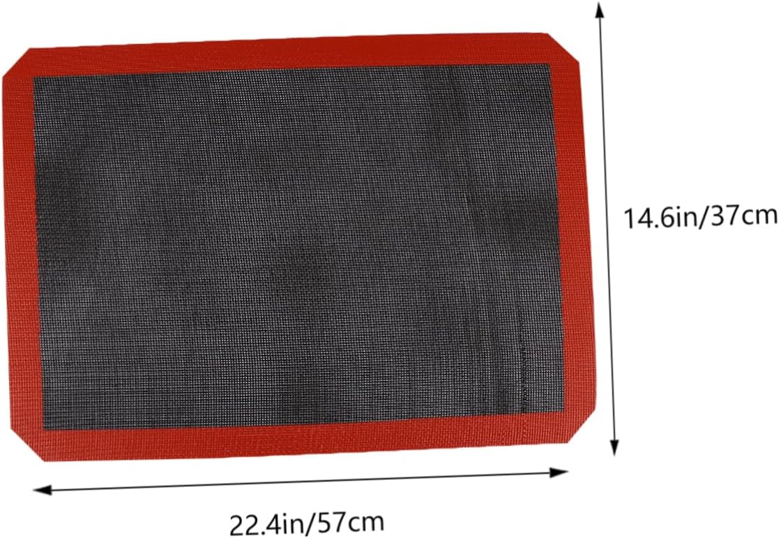 Breathable Non Stick Silicone Baking Mat Reusable Mesh Sheet for Even Heat Distribution for Pastry Bread and Candy Making