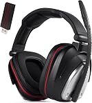 Wireless Gaming Headset for Xbox Series X|S,Xbox One,PS5,Nintendo Switch & PC with Wireless Adapter, Gaming Headphones with LED Light,2.4G &Bluetooth Mode,Bass Surround (Black)