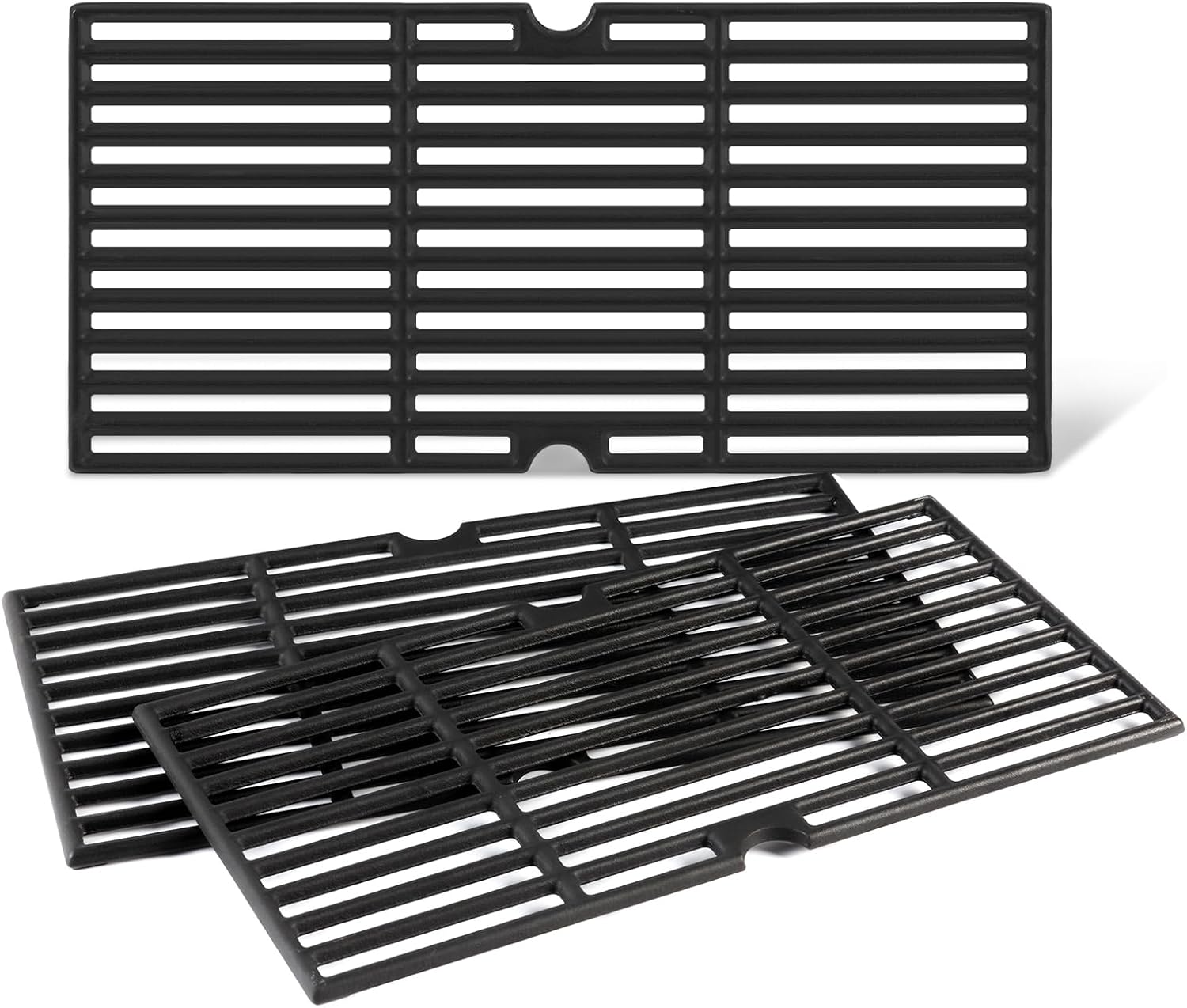 146.16142210 PG-40409SOLB Grill Grates Replacement Parts for Kenmore Gas Grill Parts 146.46372610 146.10016510 40900204 146.34461410 146.46366610 146.10017510 146.16198210 Cast Iron Cooking Grid 2 Pcs