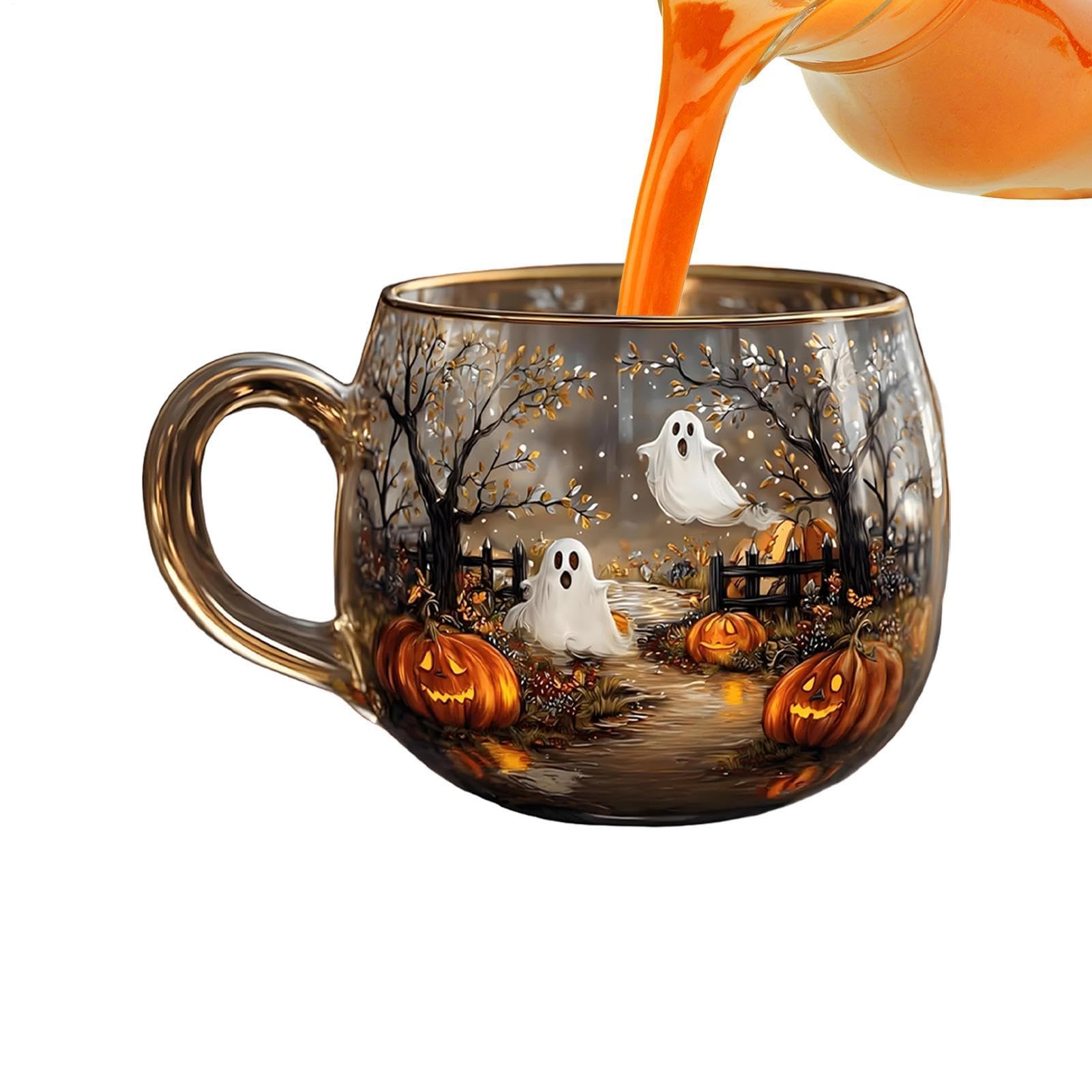 Mug à café Halloween grand format pour éviter les éclaboussures de café latte
