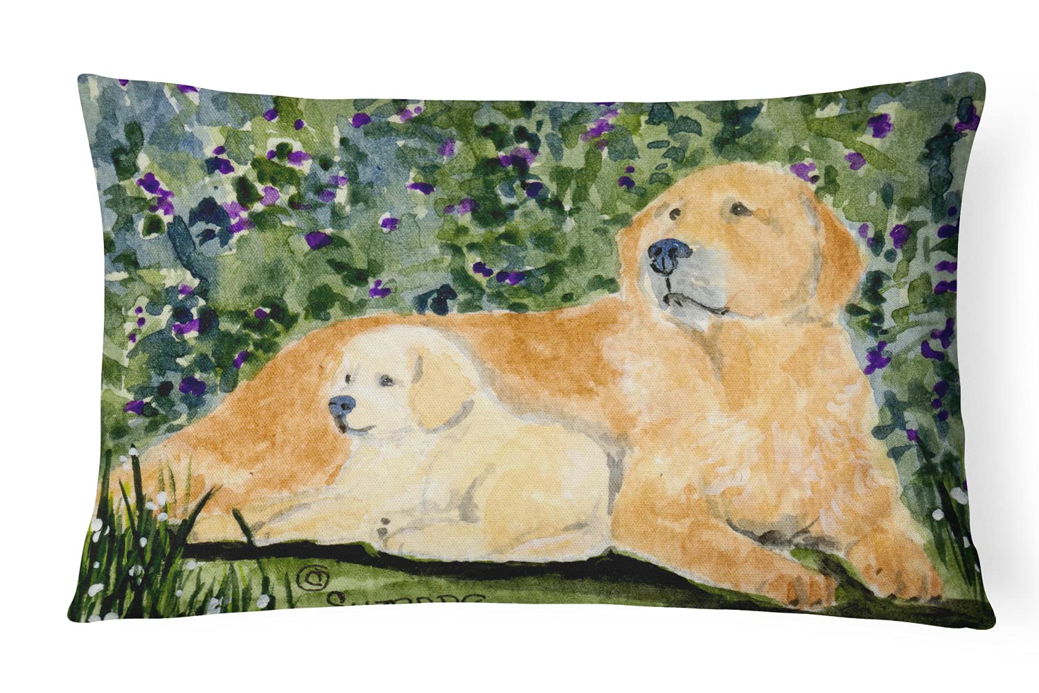 Golden Retriever Kissen Für Drinnen & Draußen | Wetterfest, Maschinenwaschbar | 30x40 Cm