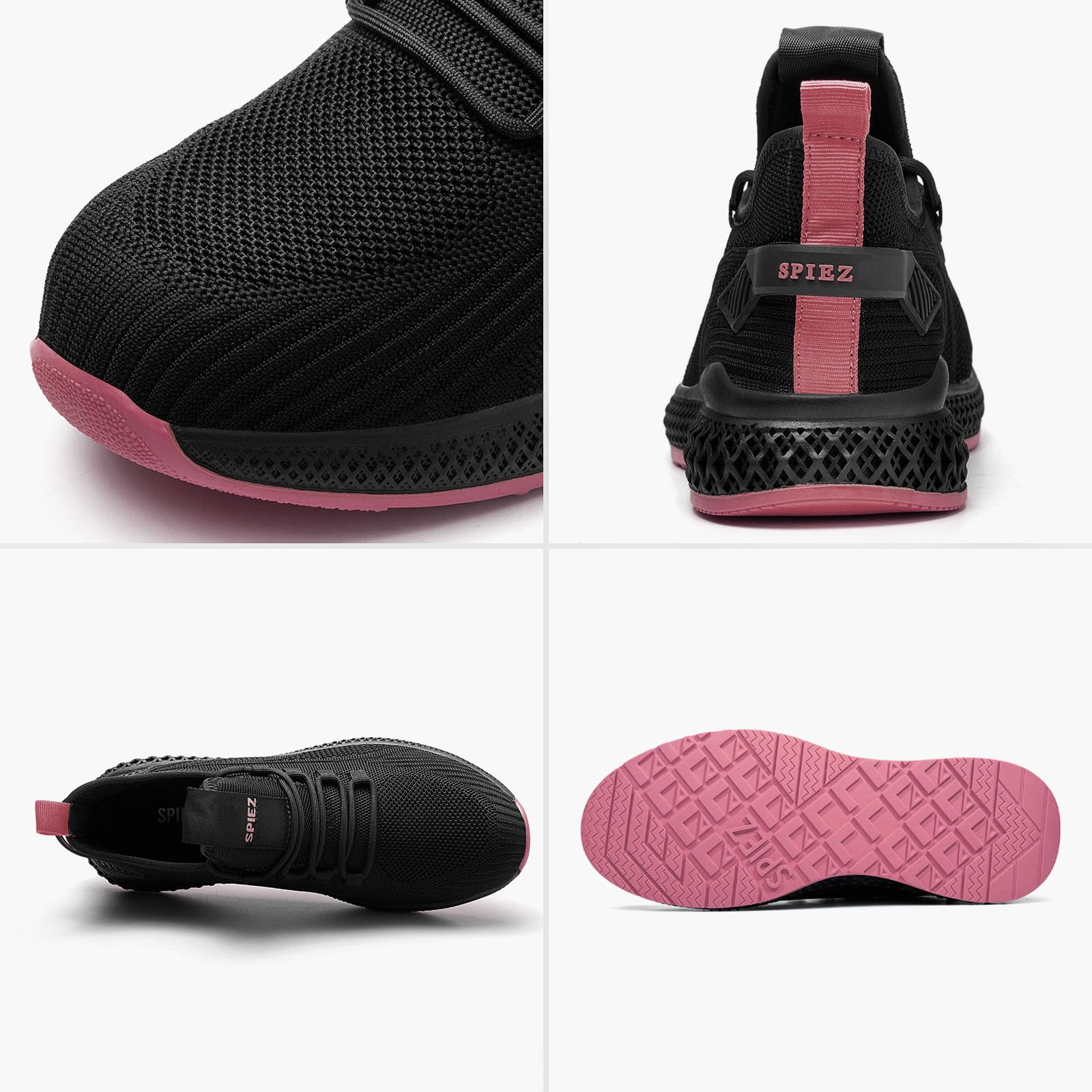 SPIEZ Anti-schiacciamento Scarpe Antinfortunistiche Donna Leggere, Scarpe da Lavoro Antiforatura Comode Sneakers Antinfortunistica Traspiranti per Il Lavoro e l'uso Quotidiano