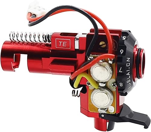 Tactical PRO AEG Hop up Aluminio Cámara LED para M Serie Airsoft Ver.2 Accesorio (Rojo)