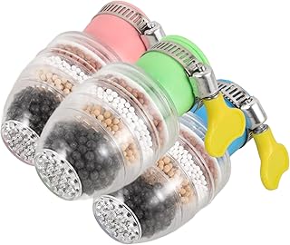 Angoily 3 Stück Wasserhahnfilter Kunststoff Mehrschichtfilter Universell Für Küche Spülbecken Wassersparend