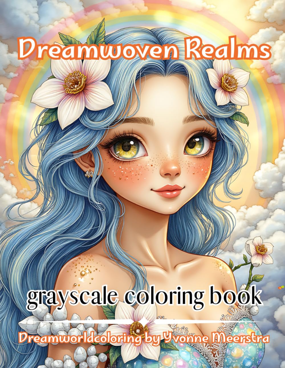 Dreamwoven Realms: A Fantasy Coloring Book of Enchanted Portraits and Magical Nature Realms