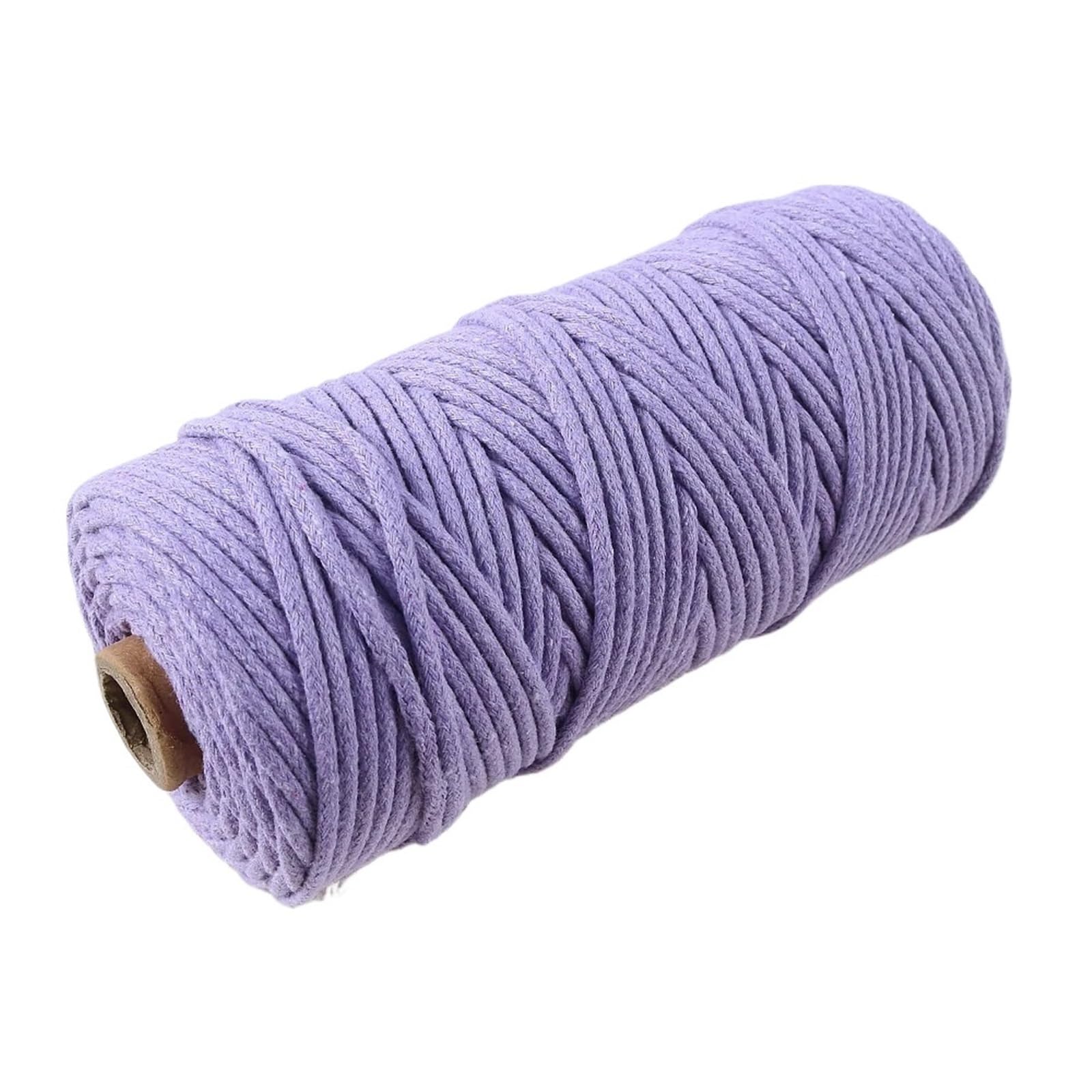 Cotton Macrame Cord 10m 3.0mm Colored Cotton Thread Braided Rope Diy Bracelet Necklace Key Chain Make Ropes Jewelry Making Materials(Color13)