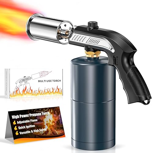 Powerful Grill & Cooking Propane Torch With a Safety Lock,