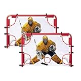 kasifei Mini Steel Hockey Net Set, 2 Pack 30