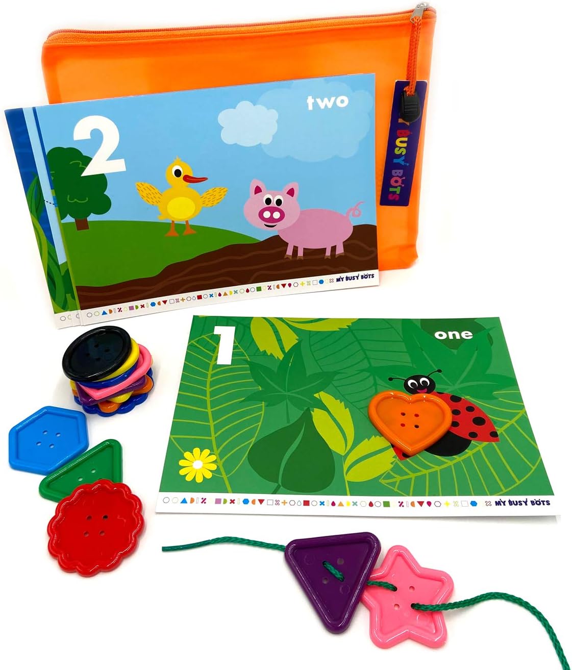 My Busy Bots Counting games for toddlers, number games for three year