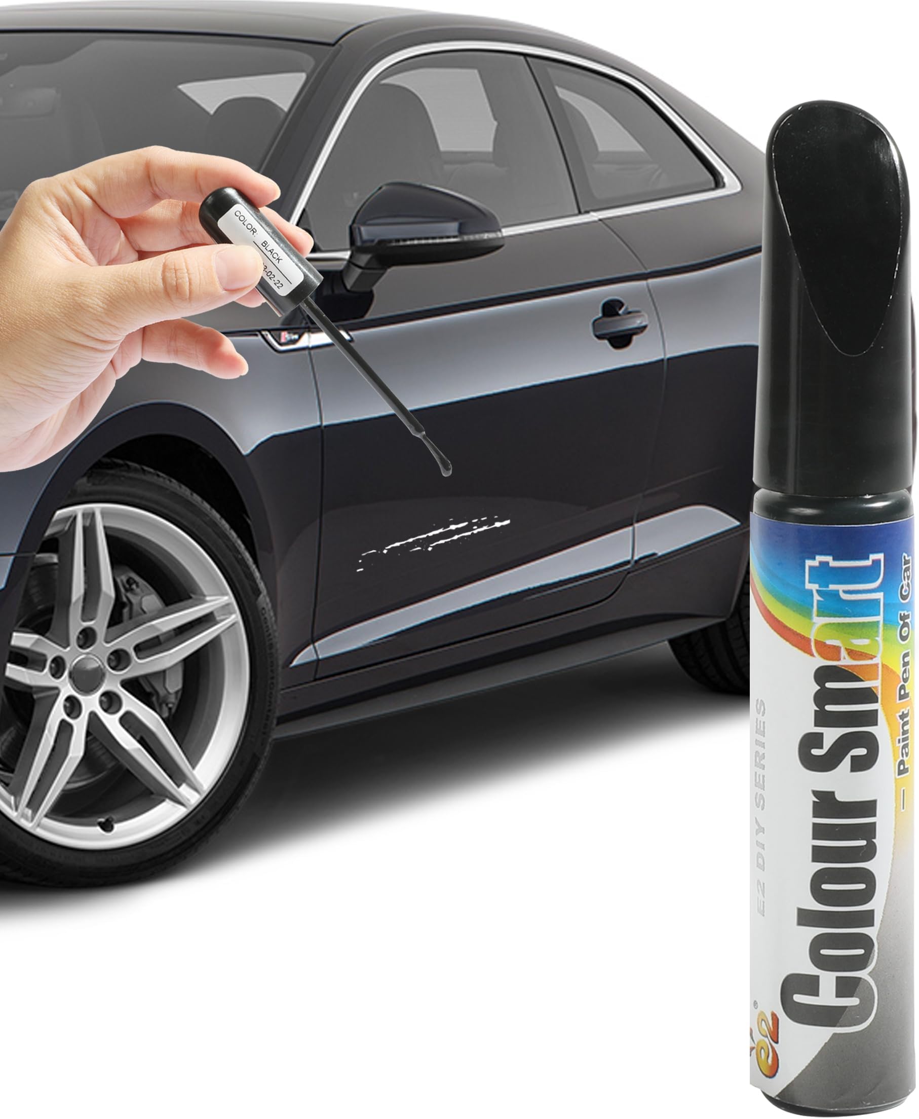 AOCISKA Car Scratch Remover Pen - Paint Touch Up and Repair Accessory for Auto Body - Pro Mending Tool (Black)