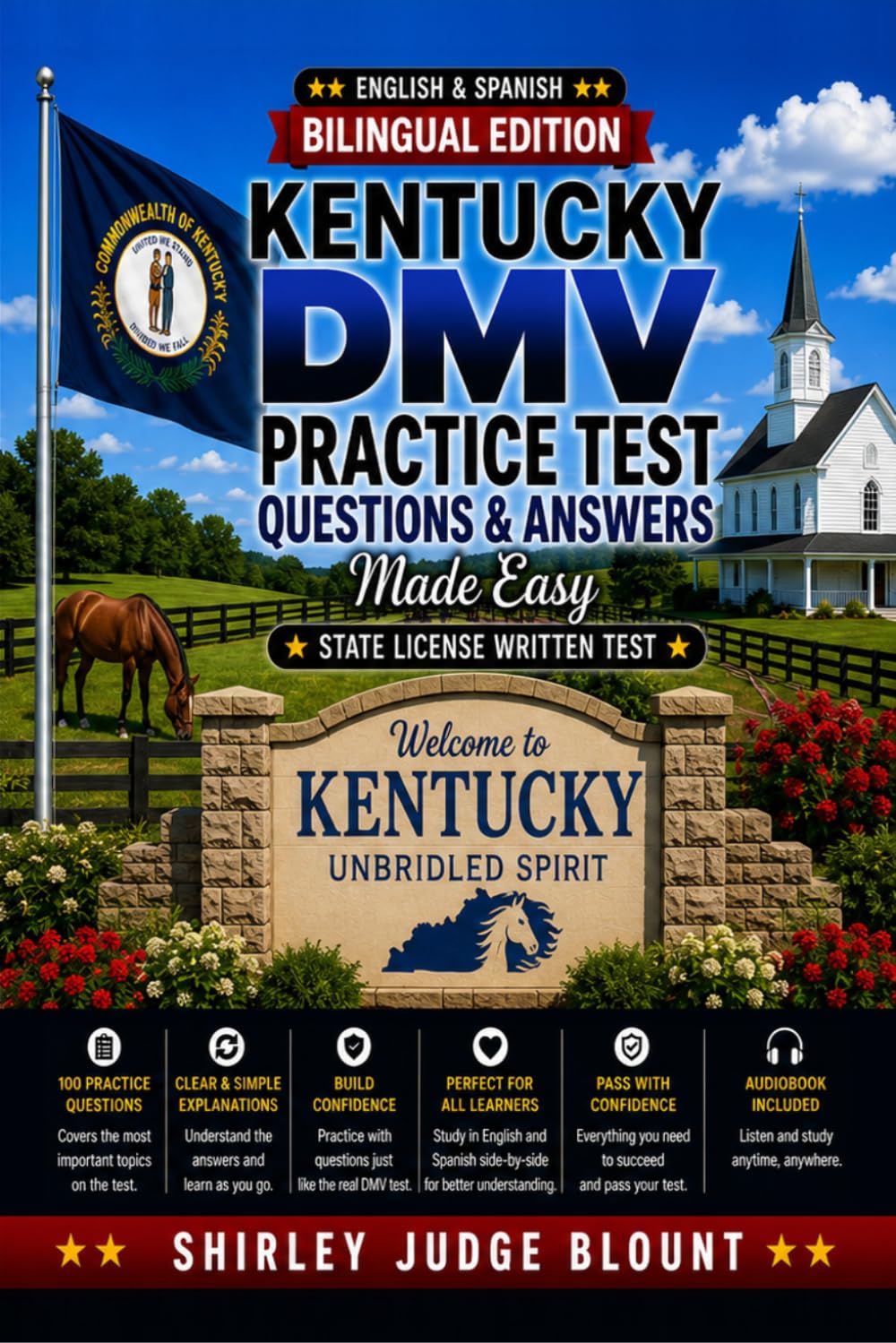Kentucky DMV English Test Made Easy™: Driver’s License Written Test Study Guide with Practice Questions | English & Spanish Edition
