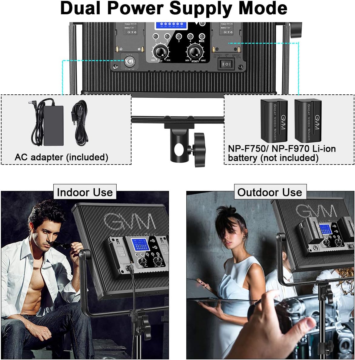 50% оƒƒ Dіѕсоunt GVM LED Video Light, 2 Packs Dimmable Bi-Color Photography Lighting kit with Wireless Remote, Video Lighting with Multi-Light Control and Memory Function, CRI 97+, 3200-5600K, for Video Shooting Bеѕt Cуbеr Dеаlѕ 🔥 GVM LED Video Light, 2 Packs Dimmable Bi-Color Photography Lighting kit with Wireless Remote, Video Lighting with Multi-Light Control and Memory Function, CRI 97+, 3200-5600K, for Video Shooting