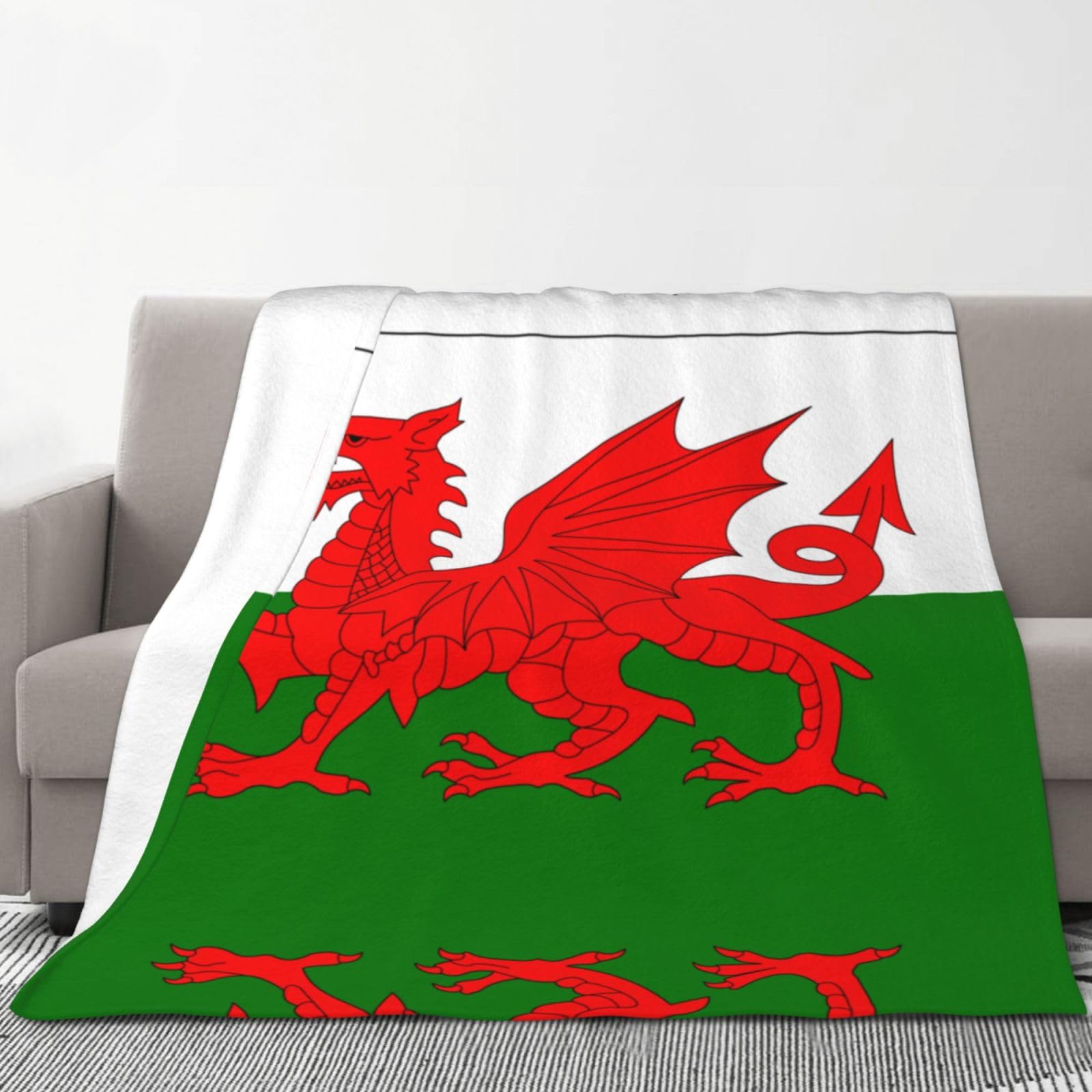 Couverture Pays de Galles flanelle cadeau de Pâques patriotique