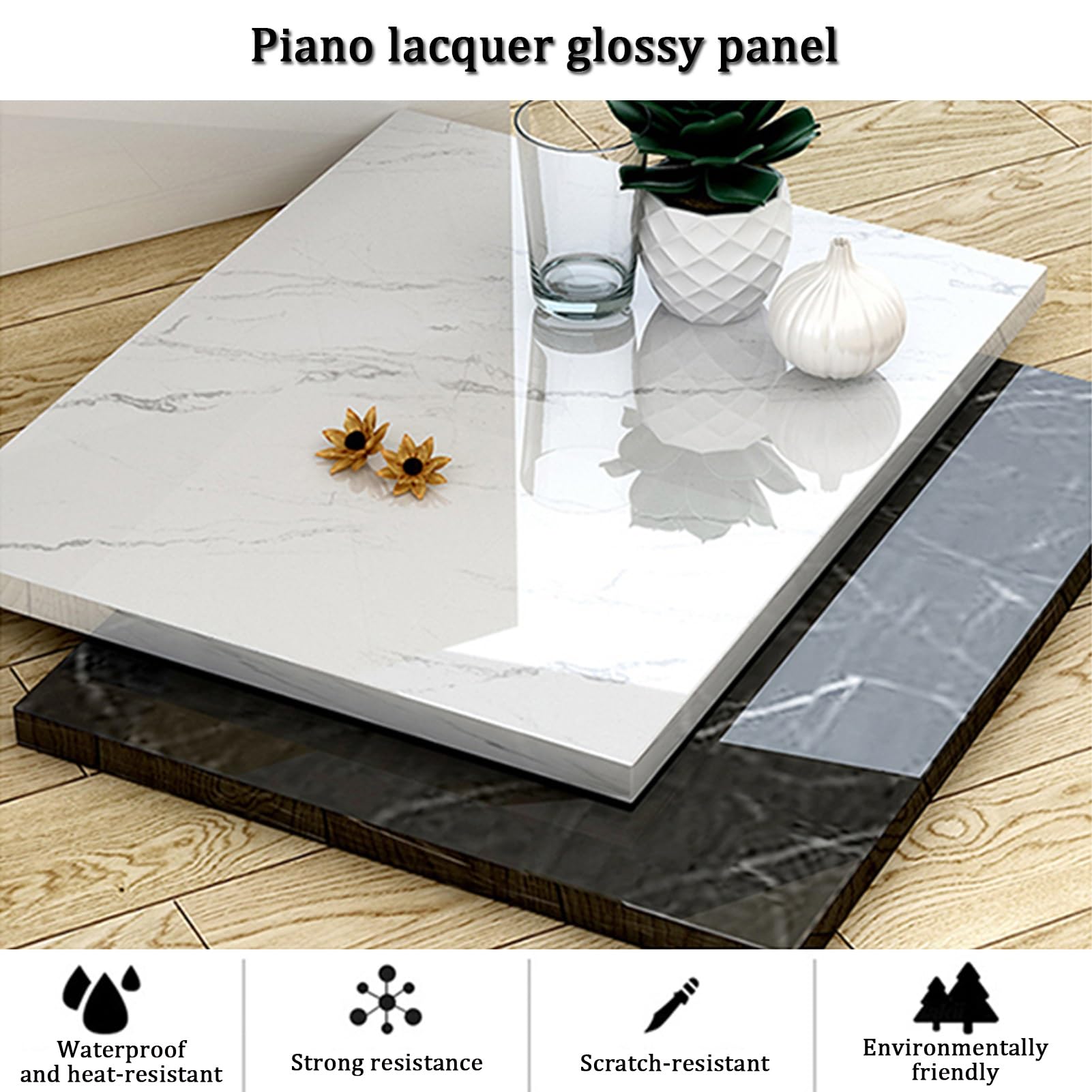 Platzsparender Empfangstisch mit Registrierkasse für Büro & Einzelhandel 140x59x101cm - Ideal für Empfangsbereiche & Kundenservice