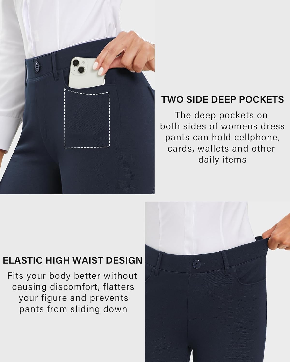 Stelle Women's Straight Leg Business Casual Dress Pants - Image 5