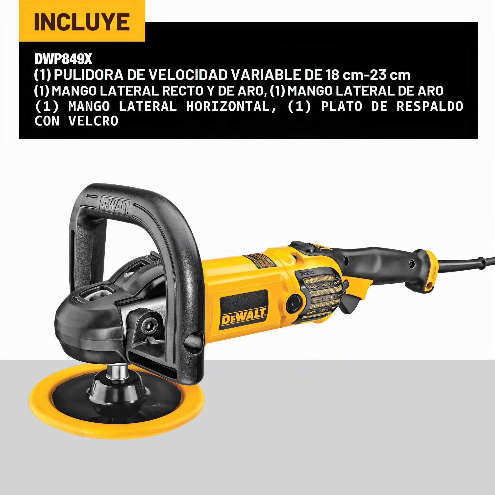 DEWALT DWP849X 7-Inch/9-Inch Variable Speed Polisher with Soft Start