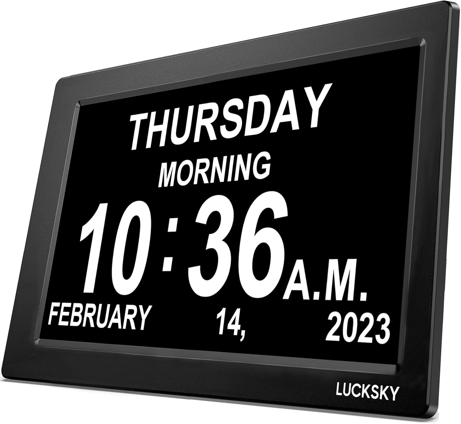 LUCKSKY Large Clocks for Seniors, Digital Clock with Date