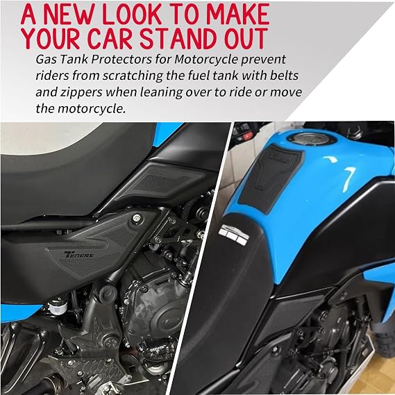 Motorcycle 5 PCS Tank Pads Frame Fuel Gas Tank Traction Pad Protector fit for YA&MA&HA Tenere 700 TENERE700 XTZ700 2025 2026 T700 Rally Accessories