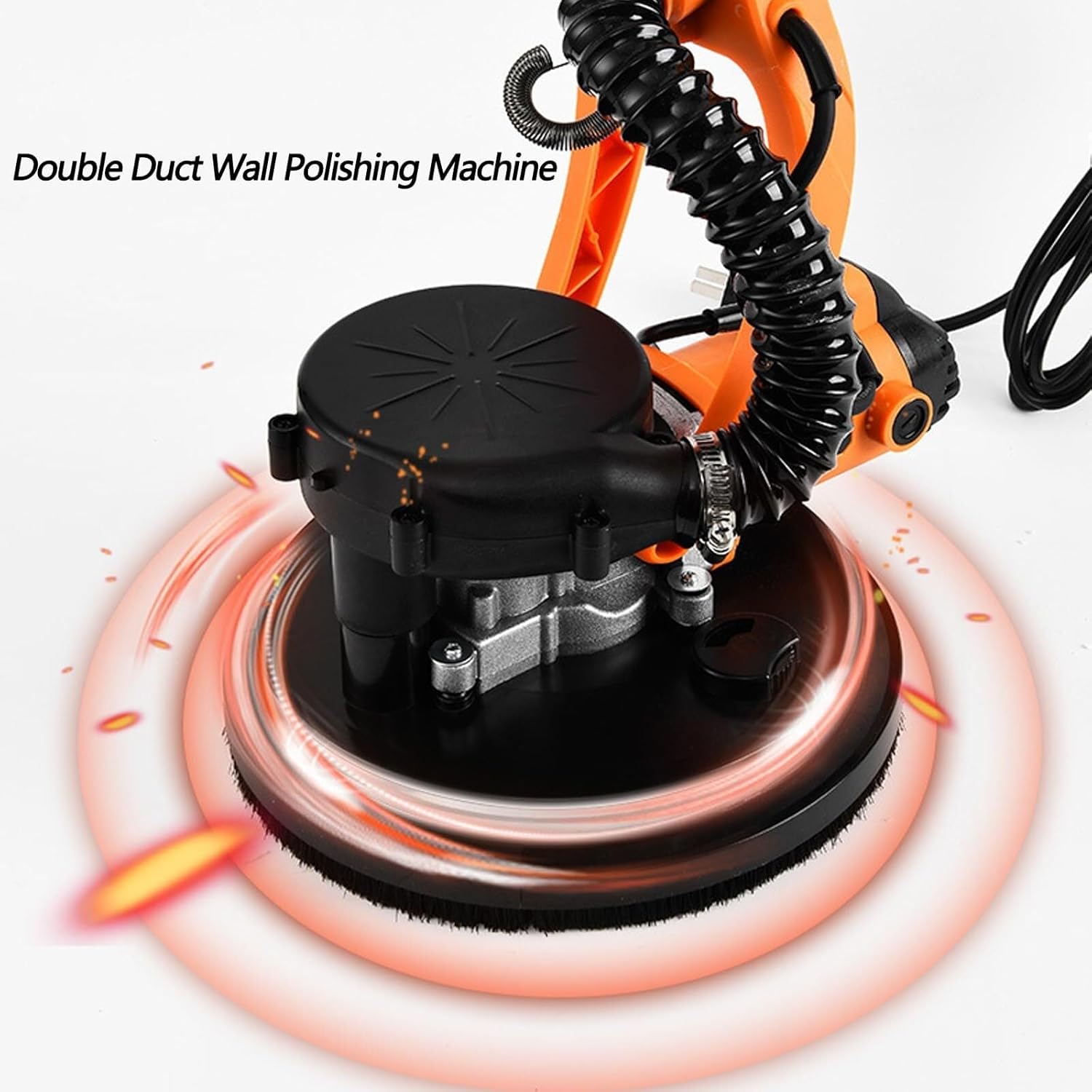 Electric Sanding Machine, with No Automatic Double Suction System,6 Variable Speeds, Led Lights,6 Sanding Discs and Vacuum Bags