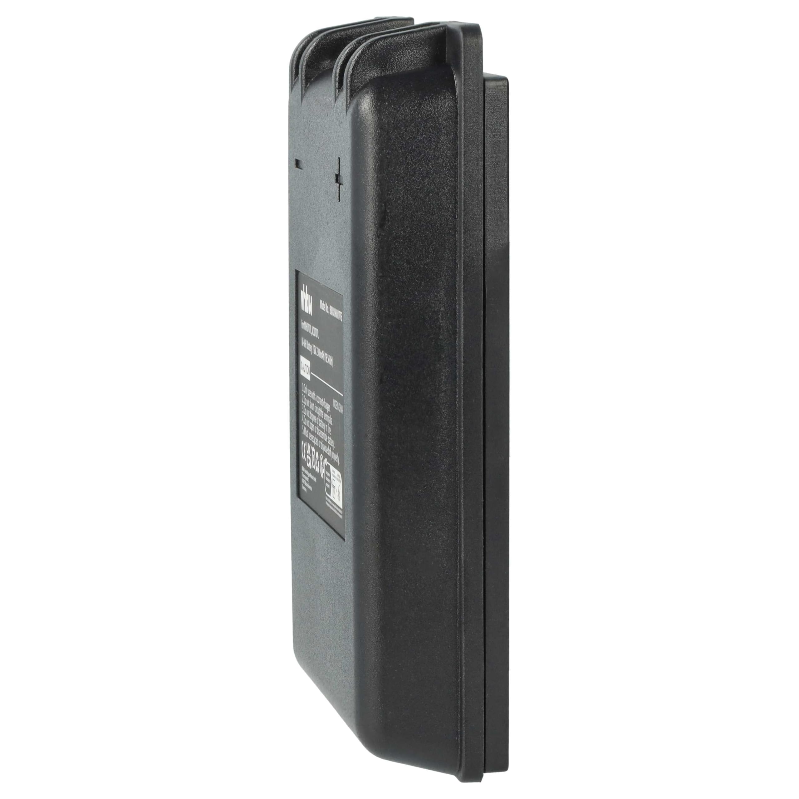 vhbw Batteria Compatibile Autec UTX97 CB71.F FUA10 Radiocomando Industriale Telecomando 2300mAh 7,2V NiMH Nero