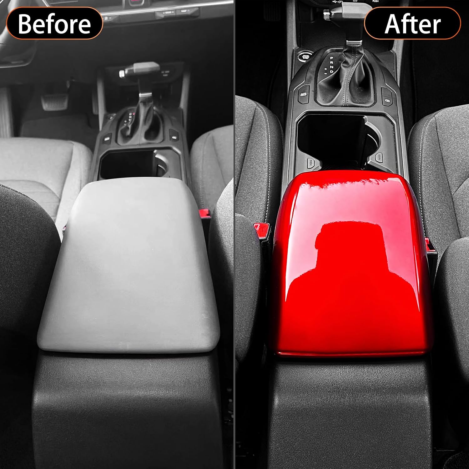 YOUTOOCAR Center Console Armrest Cover Compatible with Kia K4 2025-2026 Accessories (Red)