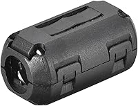 Vista 1 de MECCANIXITY Clips de cable de núcleos de ferrita de 0.354 in RFI EMI filtro de supresión de ruido para transmisión de potencia, cable de audio