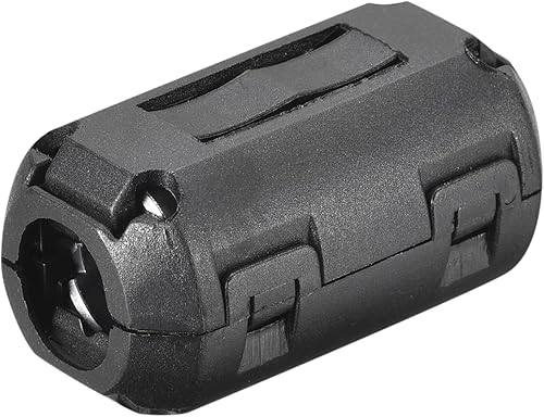 MECCANIXITY Clips de cable de núcleos de ferrita de 0.354 in RFI EMI filtro de supresión de ruido para transmisión de potencia, cable de audio y