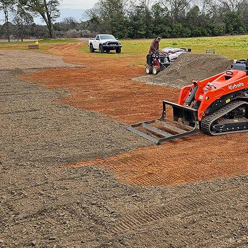 Miniatura 3 de Titan Attachments Mini minicargadora niveladora de tierra y accesorio para nivelador, montaje Toro Dingo, plano terrestre compacto para espacios