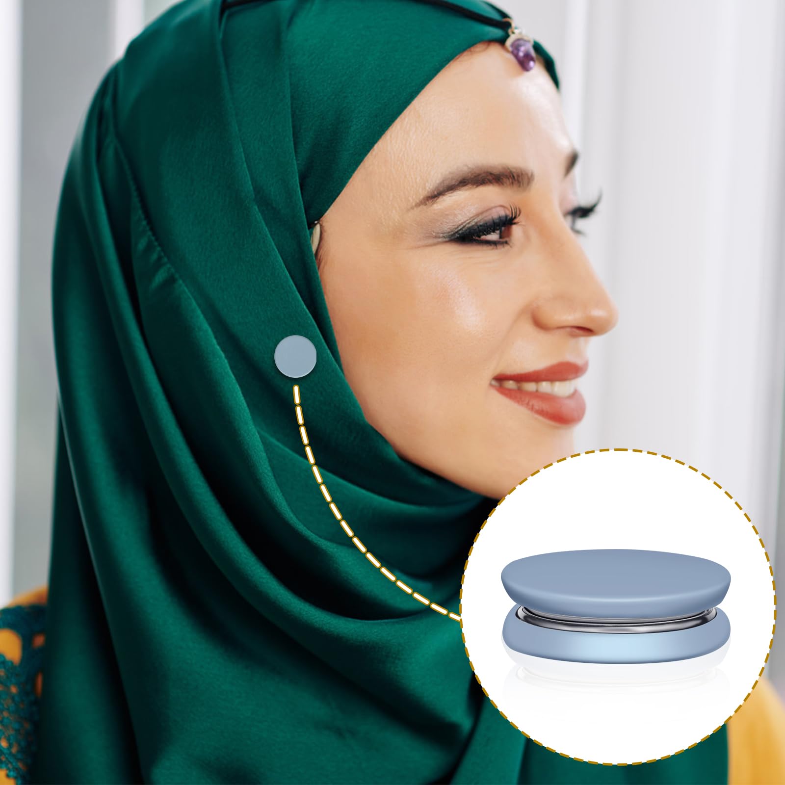 magnetic brooch for hijab
