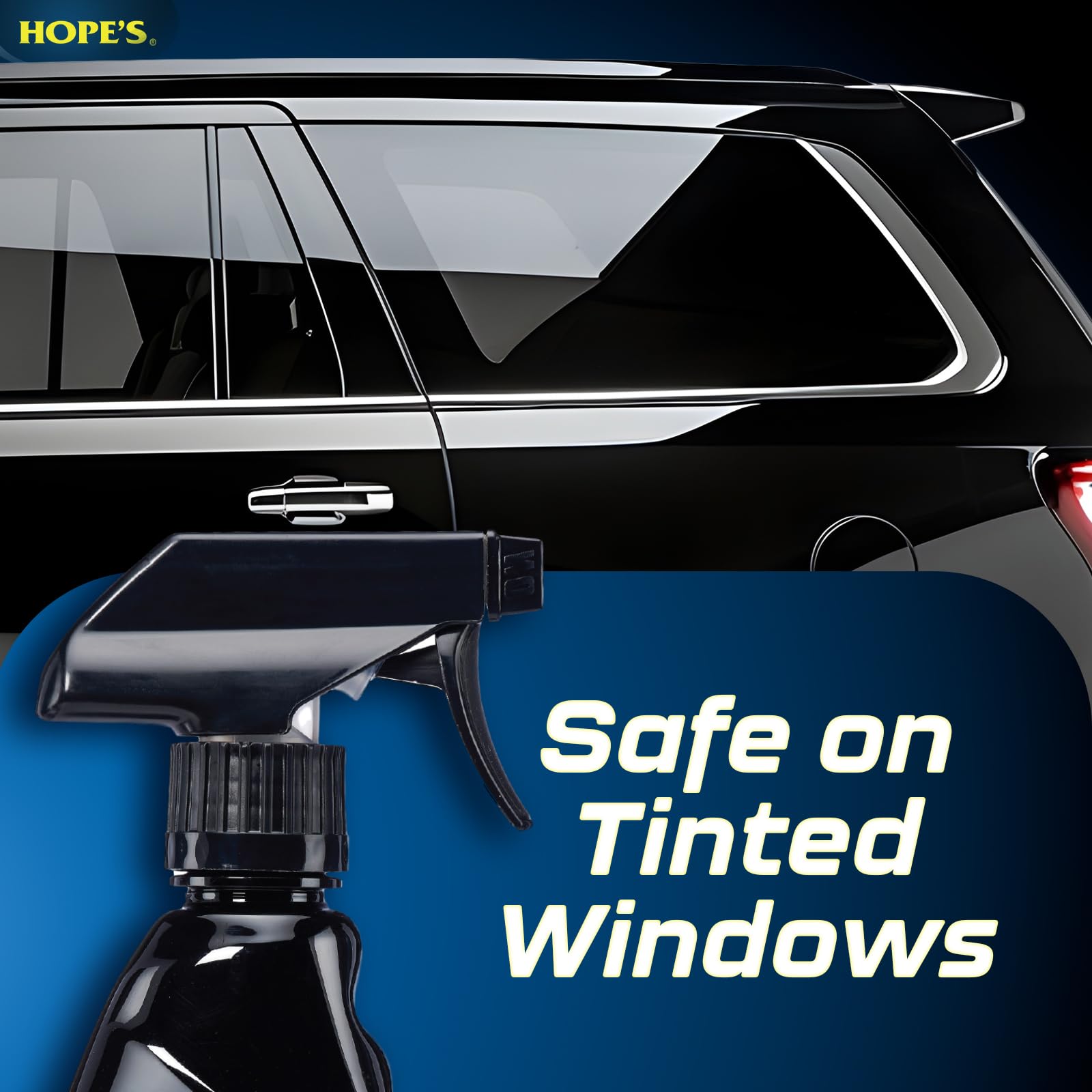 HOPE'S Perfect Glass Automotive Glass Cleaner - Streak-Free, Tint Safe Car Cleaner for Glass, Acrylic, Windows, Mirrors, Windshield - No-Residue - Removes Smudges, Road Grime - 23 Fl Oz, Pack of 1
