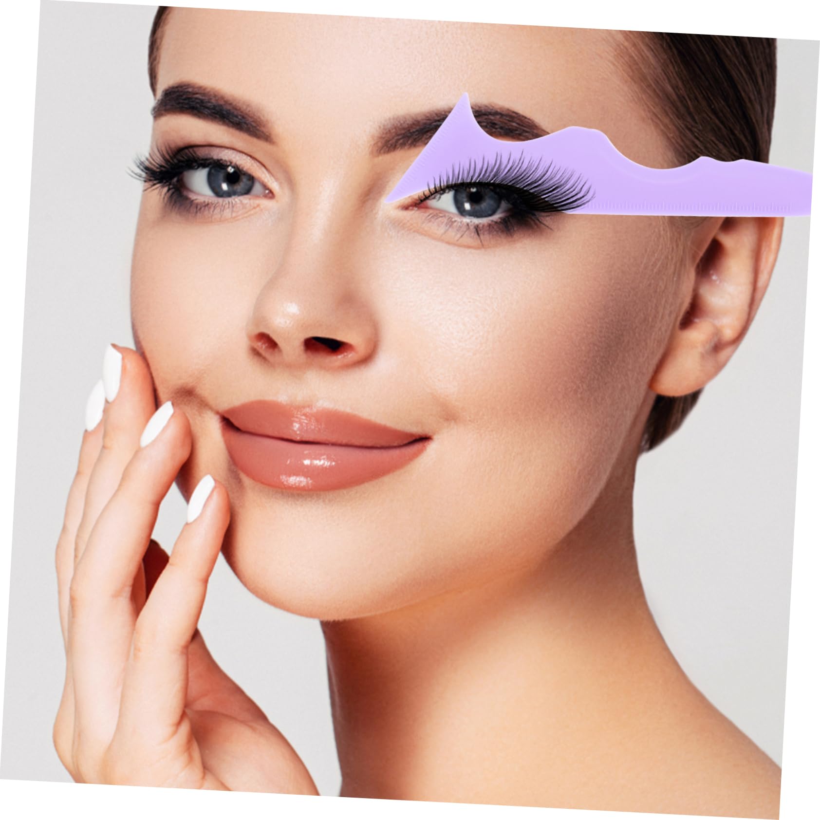 POPETPOP 5piezas Aplicador De Delineador De Ojos De Silicona Herramienta De Maquillaje Para Principiantes Ayuda Para Maquillaje De Pestañas y Labios Fácil De Limpiar y Usar