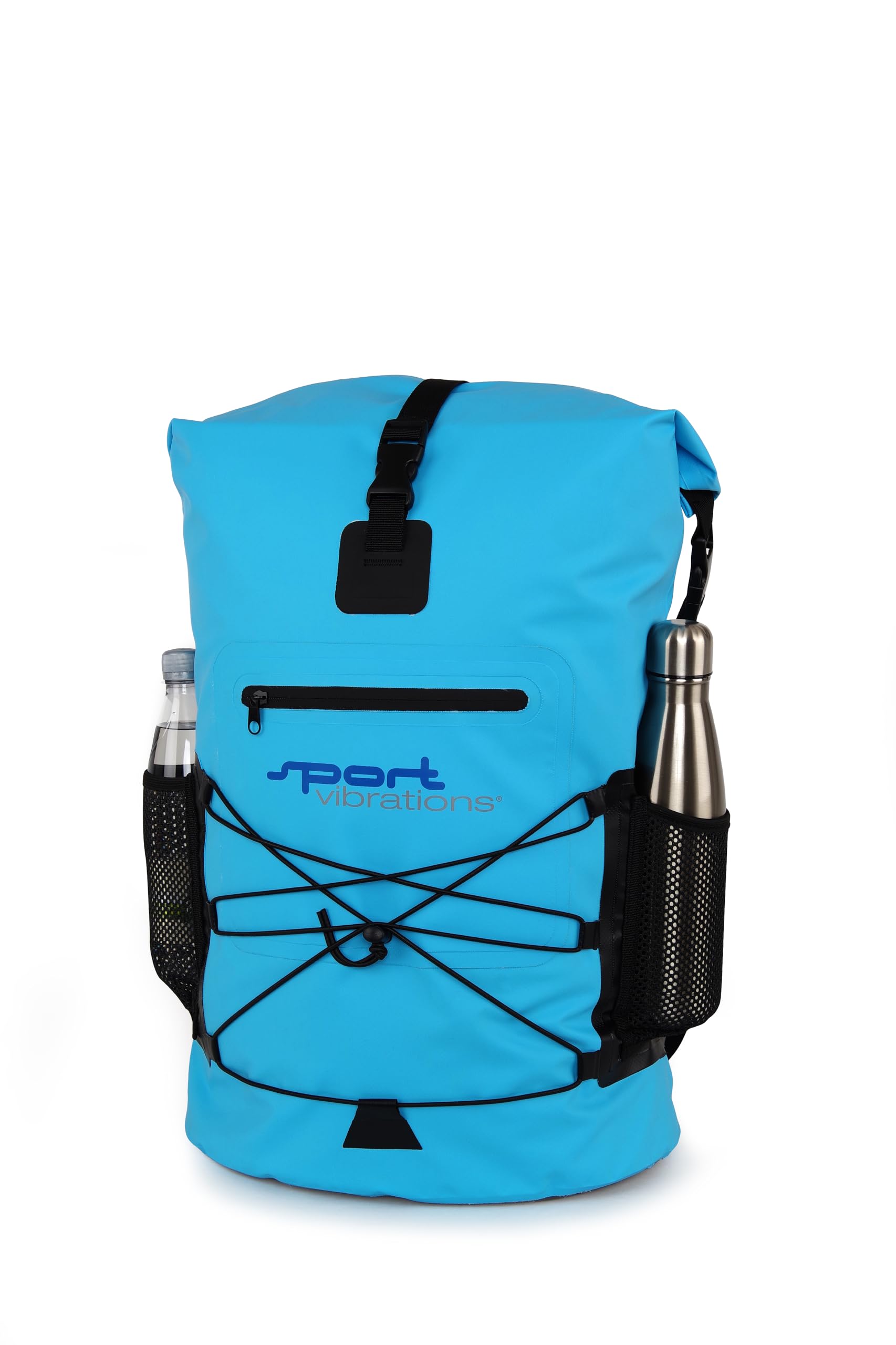 Premium Thermo-Dry Bag Rucksack – Sehr geräumiger 30-Liter Rolltop Outdoor-Rucksack, wasserdicht, mit hochwertigem Trägersystem und praktischem Getränkehalter