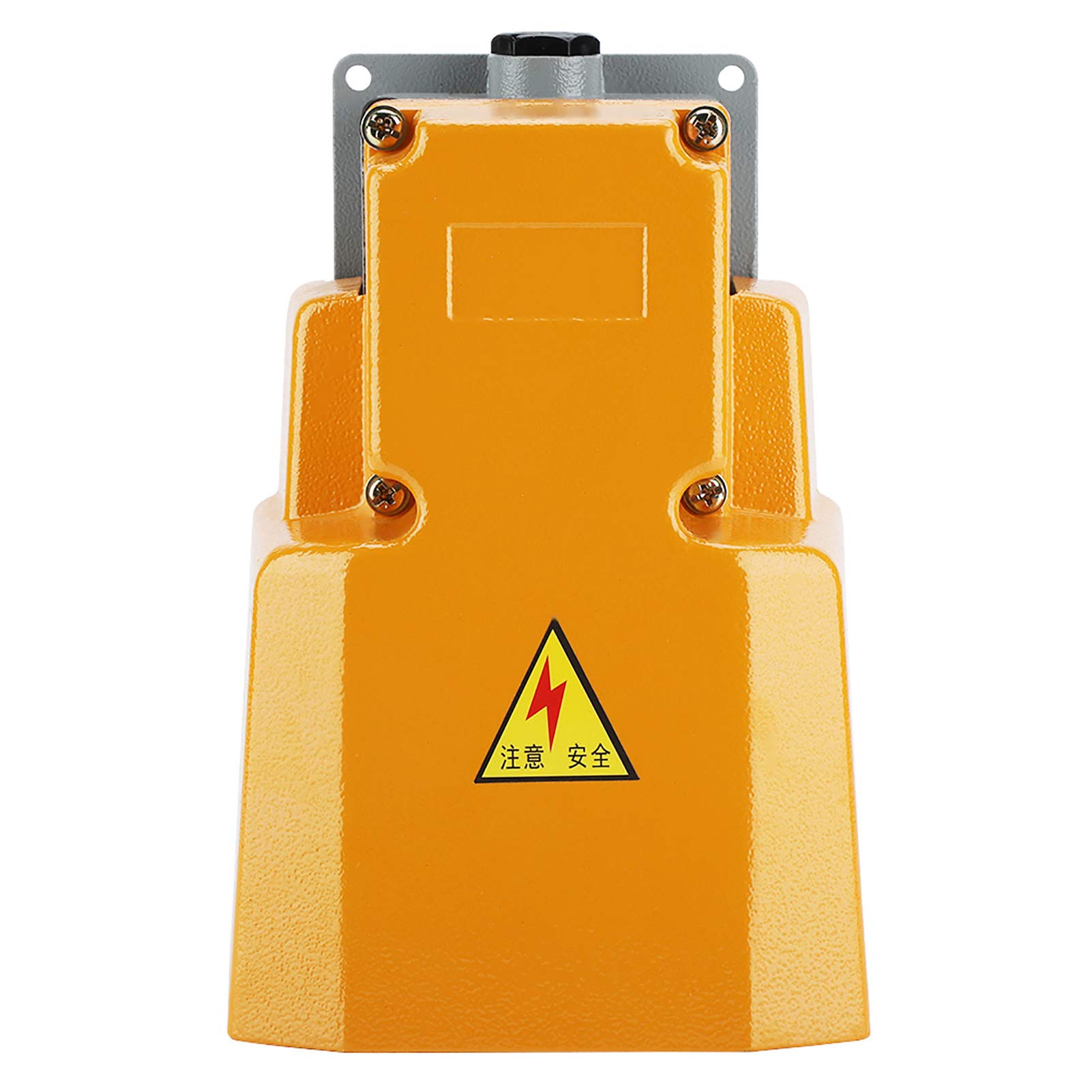 Ejoyous Interruttore a Pedale 250V, Interruttore a Pedale Industriale, Interruttore a Pedale Antiscivolo con Copertura Protettiva, Interruttore a Pedale On/off Momentaneo in Metallo,