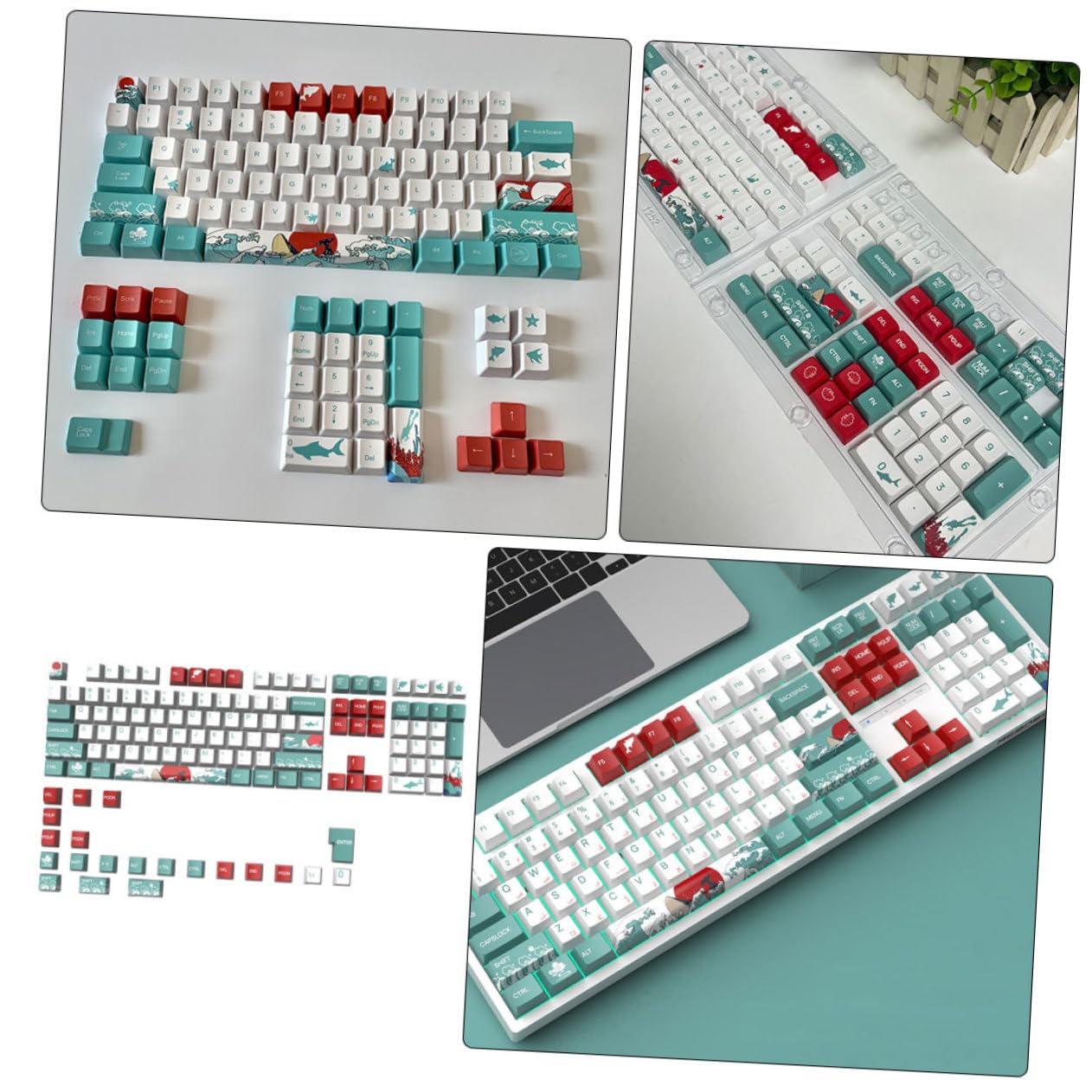 Set di Keycap per Tastiera Meccanica Pbt Xda 129 Pezzi