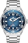 NORTH EDGE Triton Series Solar Dive Watch, 300M Waterproof, Luminous Analog Watch