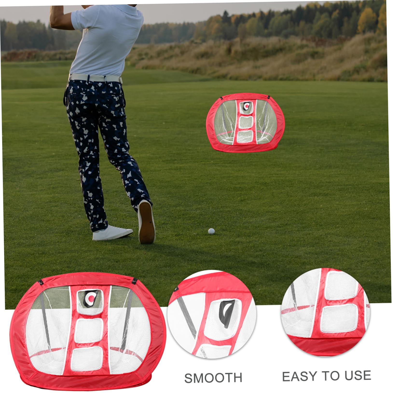 GALPADA Unique Chipping Net for Men Golf Practice Tool Indoor Golf Accessories for Chipping Game