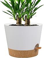Vista 13 de Macetas de riego automático para plantas de interior, macetas de 12 pulgadas con agujeros de drenaje, macetas de plástico con depósito profundo