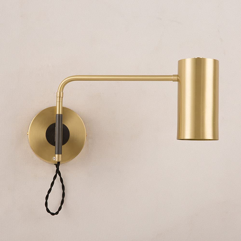 Moderne Wandleuchterarmwand montierte Lampe Metall Wand Schwenkbar, verstellbares Kopfteilleuchten Bett Leselampen für Schlafzimmer Nacht