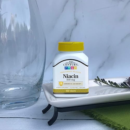 Vista 13 de 21st Century Niacina 500 mg comprimidos de liberación prolongada, 100 unidades (27474)