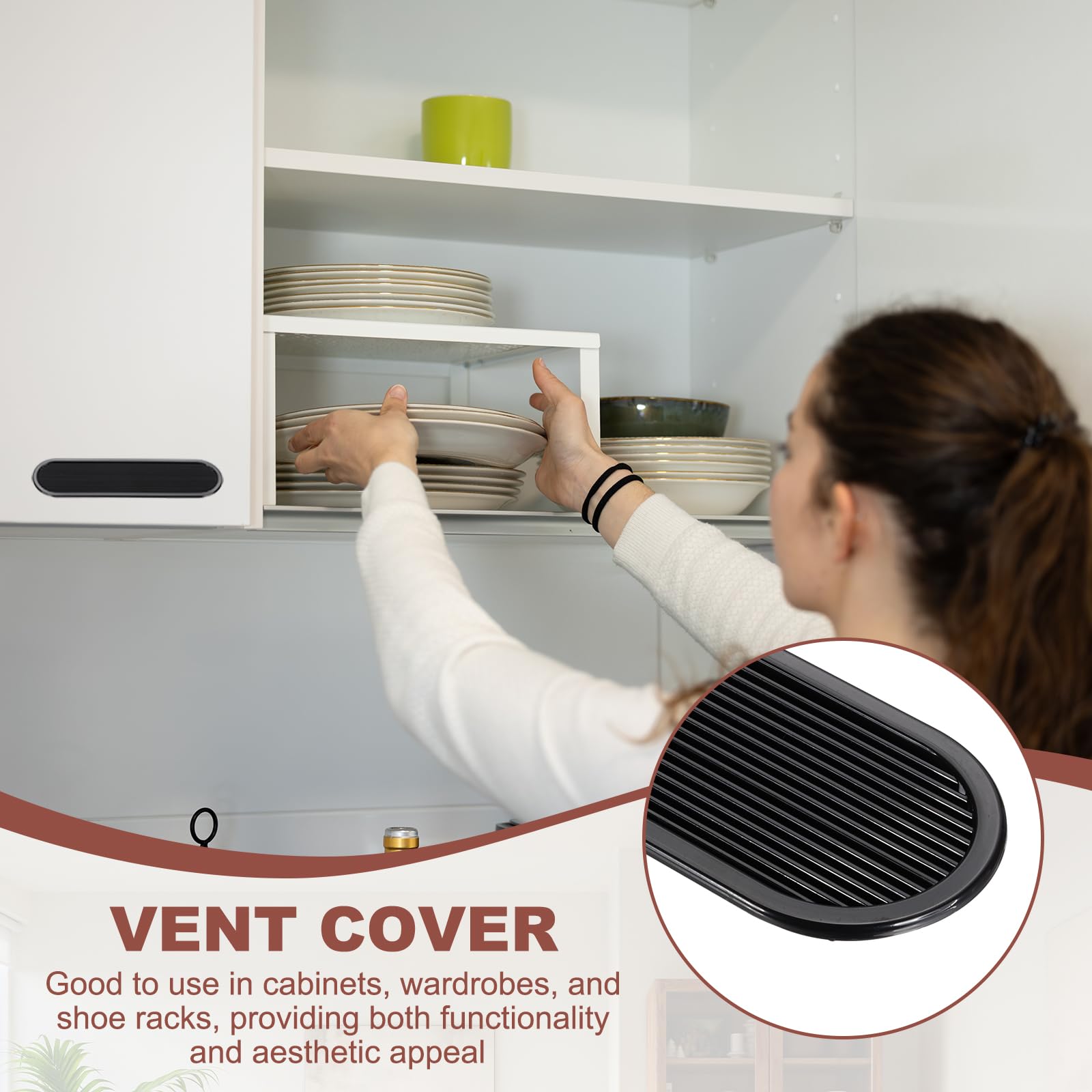 PATIKIL 10 Inch Oval Ventilation Grille - Image 4