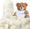 13.6kg/30lb Cotton Stuffing for Stuffed Animals Soft Pillow, Natural Cotton Fiber Filling Batting, for Toys, Cloud Decorations, and More