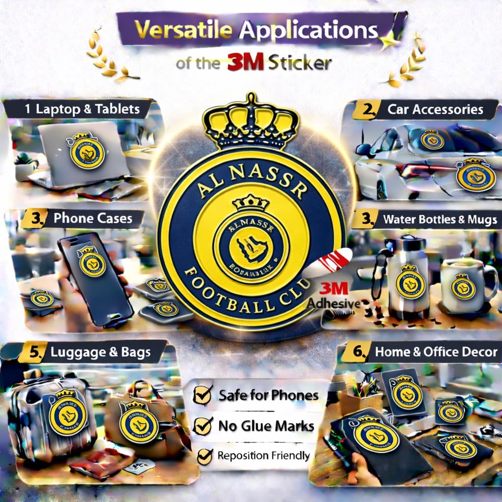 ملصق معدني متين ومقاوم للخدش 3M لتزيين الهاتف المحمول بتصميم ج... - view 3