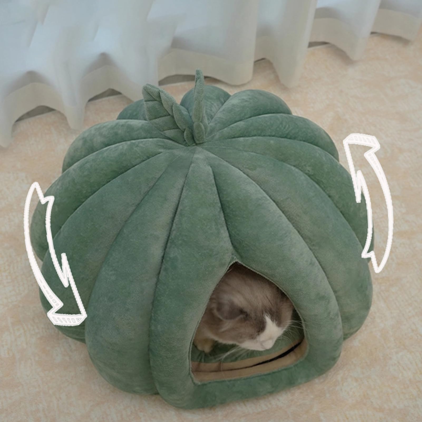 Cuccia per gatti, cuccia per gatti domestici, cuccia per gatti, cuccia chiusa, cuccia per gatti, cuccia per gatti, cuccia ispessita, cuccia per gatti, cuccia per gatti di piccola taglia, inverno