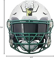 Vista 8 de Visera de fútbol tintada, visera de casco de fútbol para adultos y jóvenes