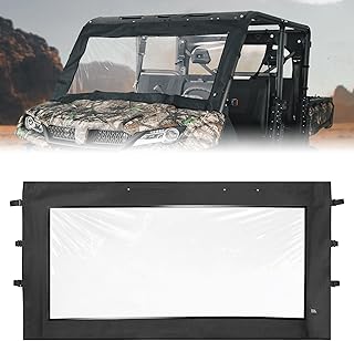 KEMIMOTO Soft Front Windshield Compatible with CFMOTO 2019-2023 Uforce 1000/ 2022-2023 Uforce 1000XL, PVC Front Window Screen Full Front Windshield Uforce Accessories