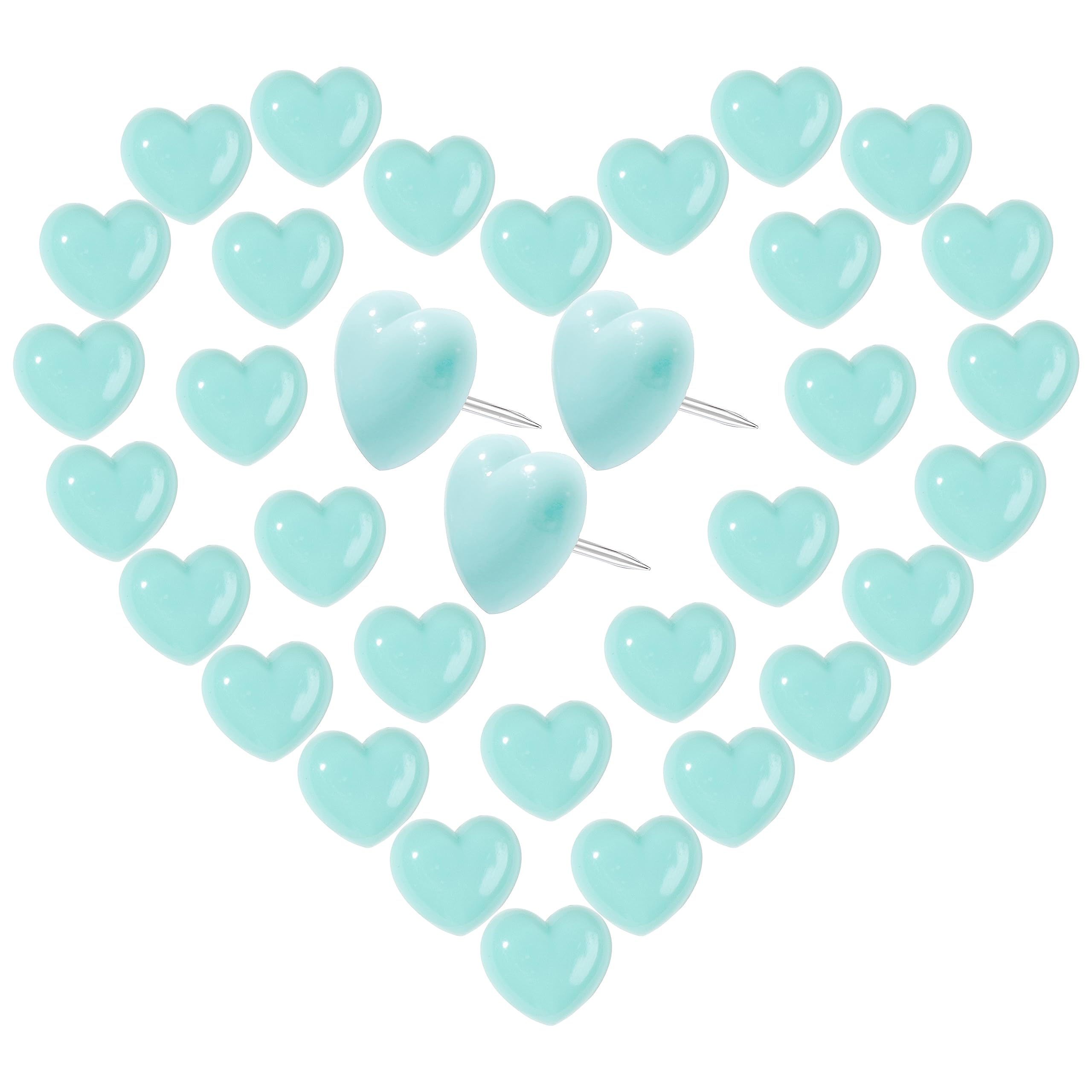 Puntine Decorative A Cuore - 150 Pezzi, Blu, Con Punta In Acciaio, Per Bacheche E Pareti - Foto 12