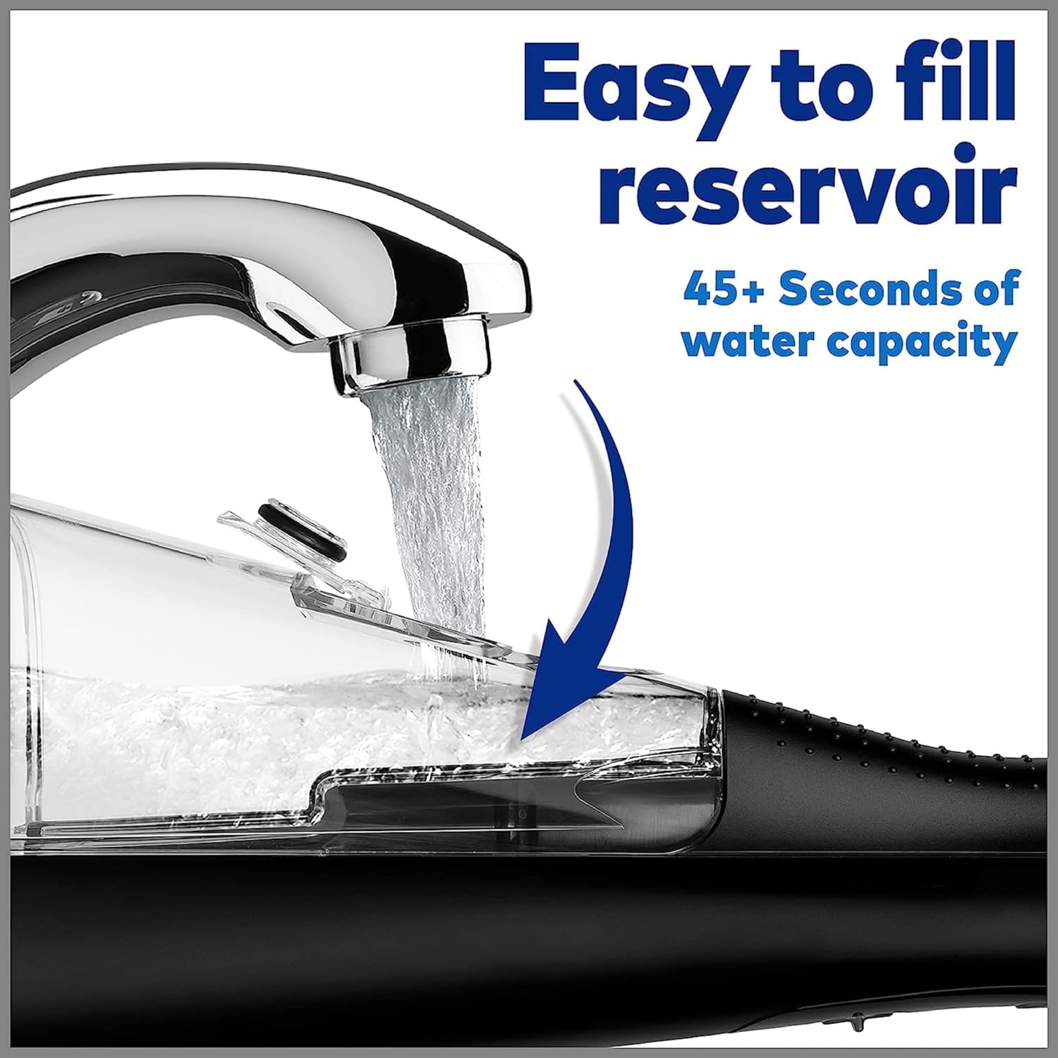 Waterpik Cordless Plus Water Flosser with 4 Flossing Tips, Rechargeable and Portable for Travel and Home, ADA Accepted, Black WP-462