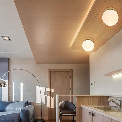 Miniatura 7 de Apliques de pared, 1 lámpara moderna de globo en latón envejecido, lámpara de pared para dormitorio, baño, sala de estar y pasillo, iluminación de